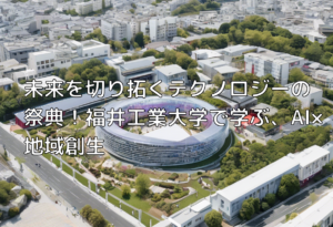 未来を切り拓くテクノロジーの祭典！福井工業大学で学ぶ、AI×地域創生