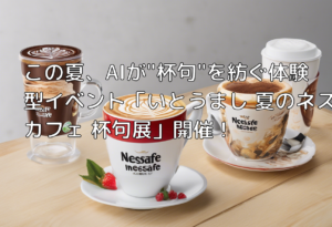 この夏、AIが”杯句”を紡ぐ体験型イベント「いとうまし 夏のネスカフェ 杯句展」開催！