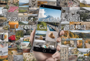 スマホでオフラインAIが可能に！「AI Edge Gallery」徹底検証