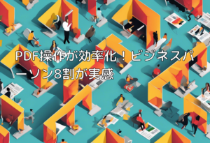 PDF操作が効率化！ビジネスパーソン8割が実感