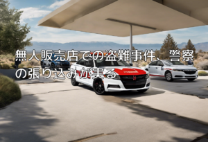 無人販売店での盗難事件、警察の張り込みが実る