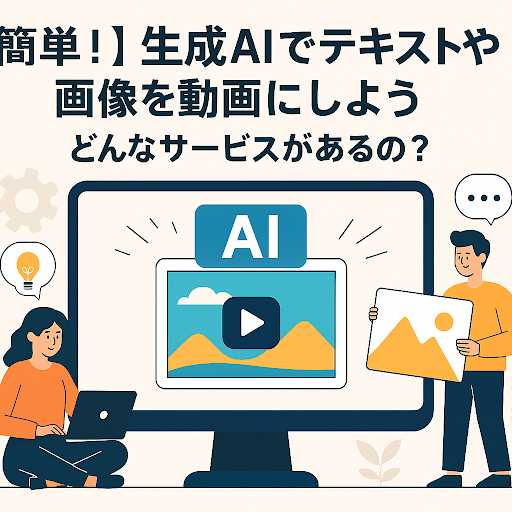 【簡単!】生成AIでテキストや画像を動画にしよう どんなサービスがあるの?