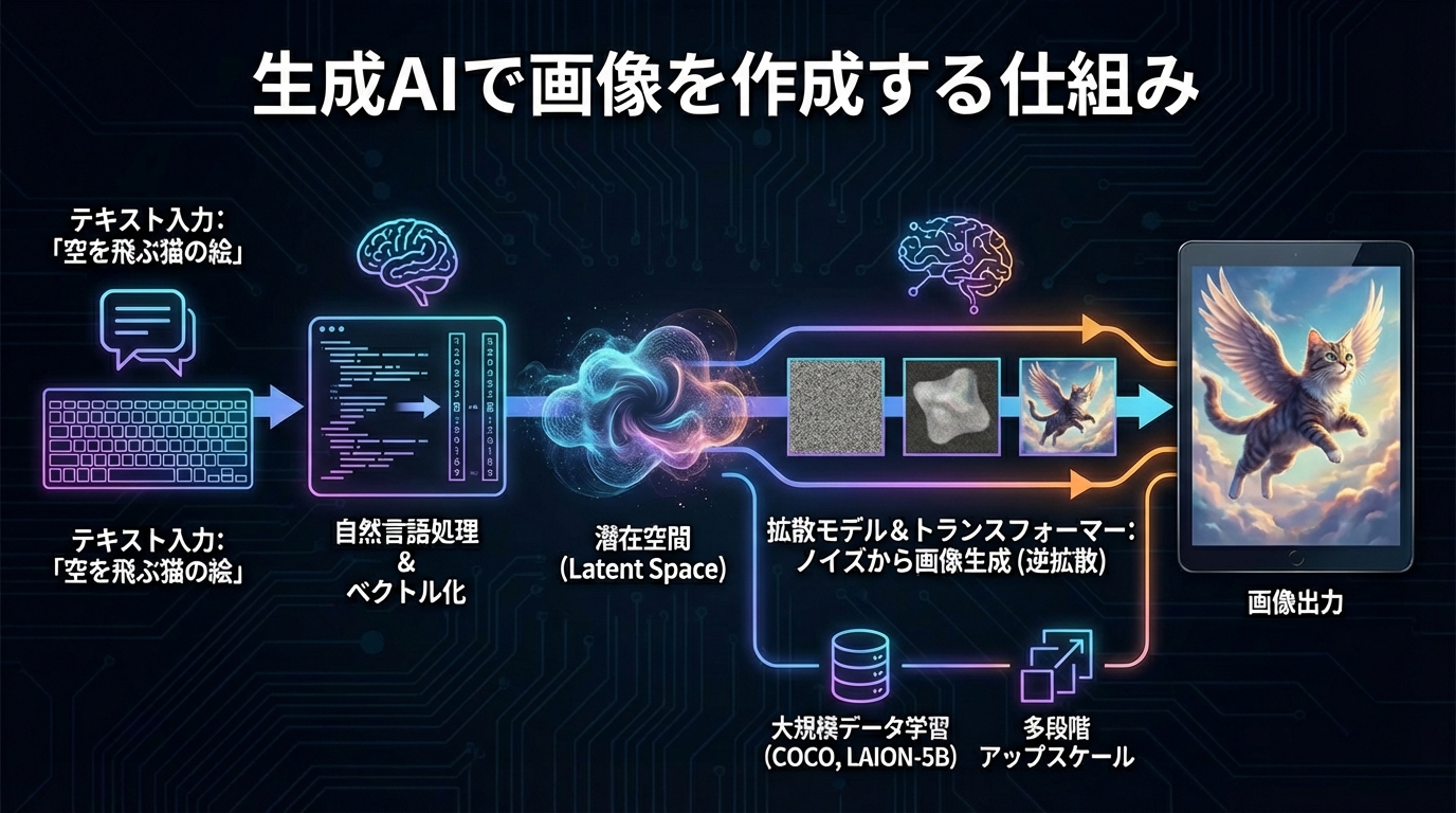 生成AIで画像を作成する仕組み