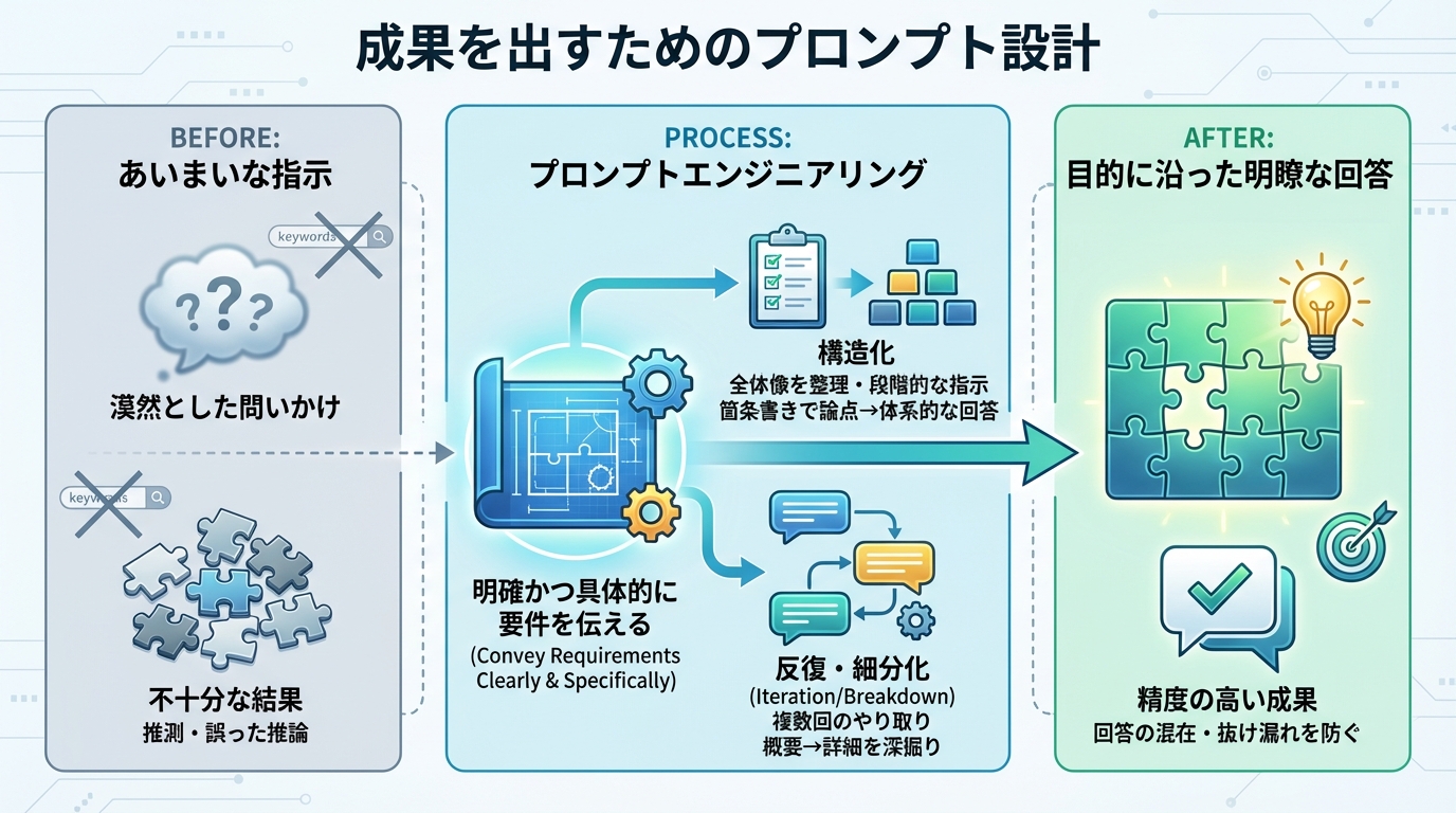 成果を出すためのプロンプト設計