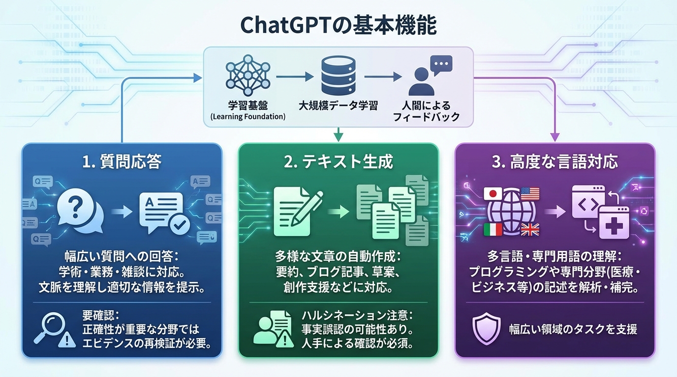 ChatGPTの基本機能