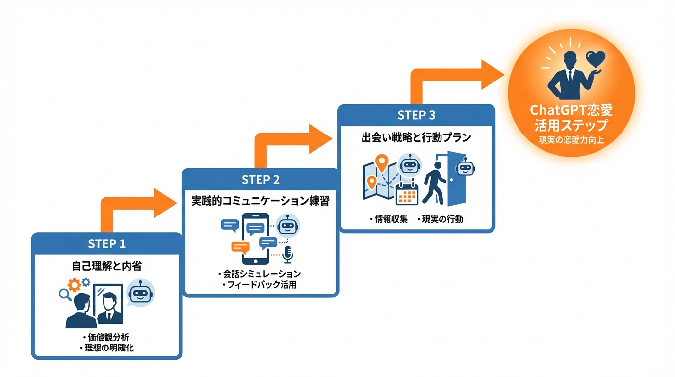 彼女いない歴を変えるChatGPT活用ステップ:現実の恋愛力を上げる使い方