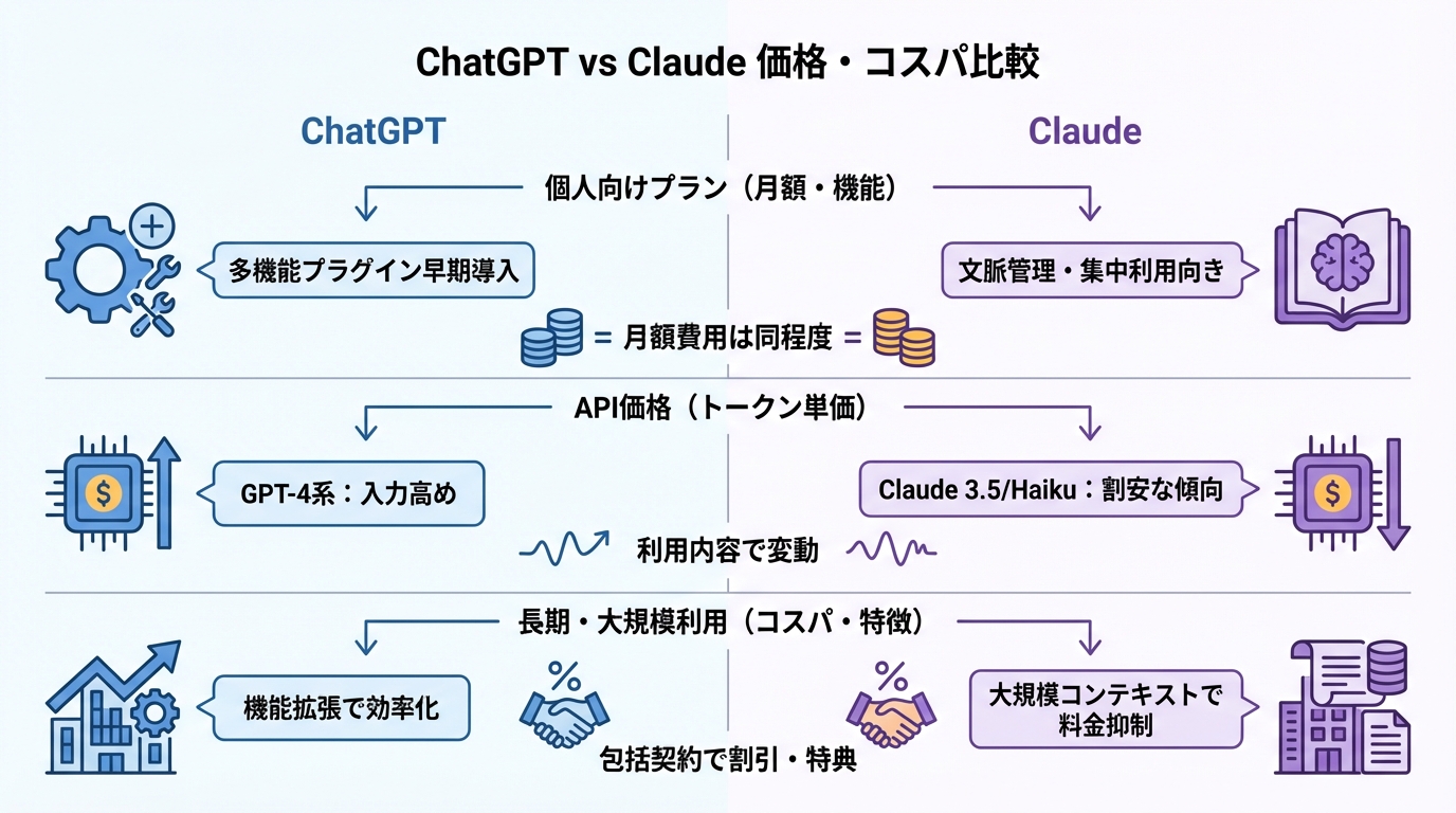価格・料金プランとコストパフォーマンスの比較