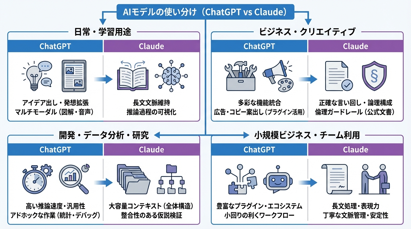 利用シーン別のおすすめと使い分け
