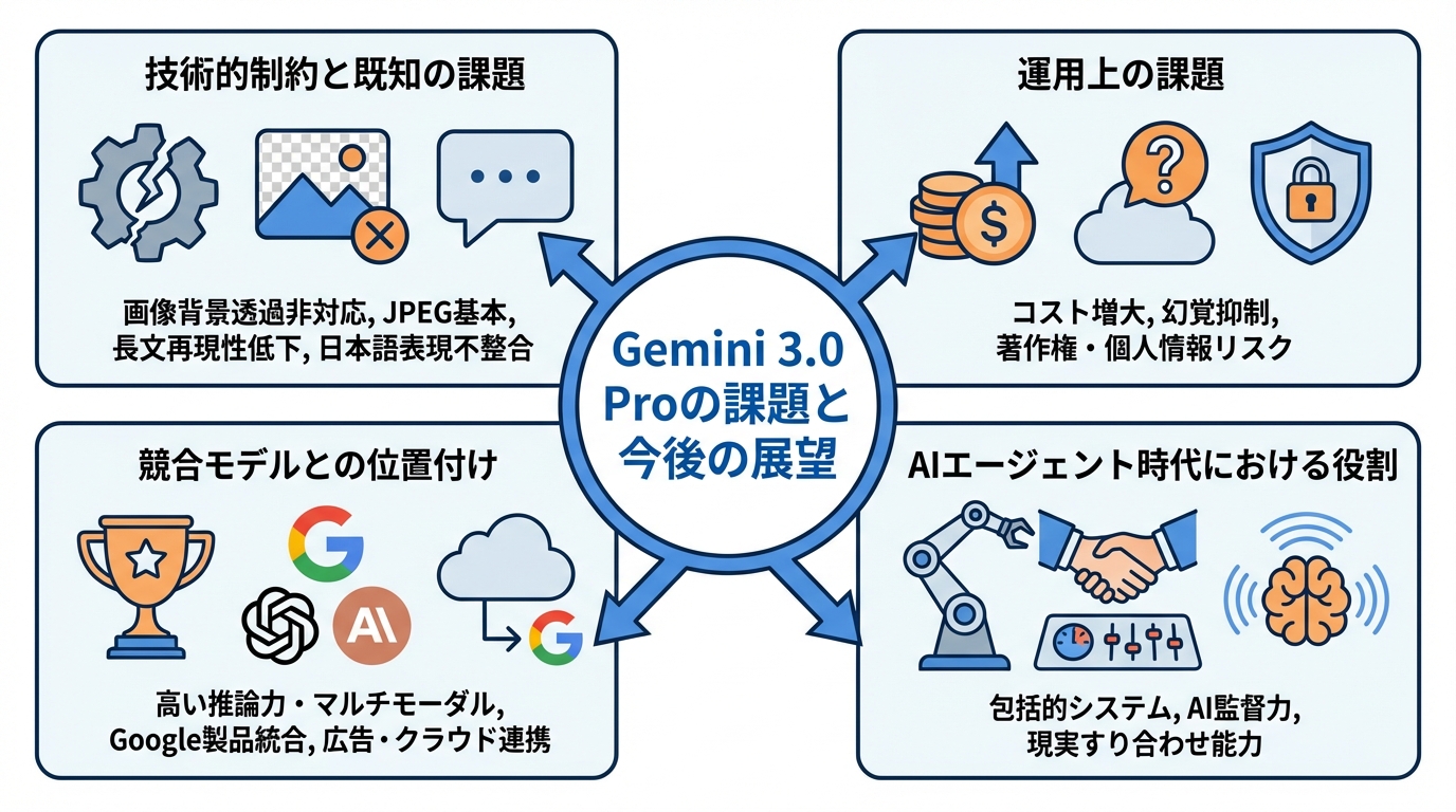 Gemini 3.0 Proの課題と今後の展望