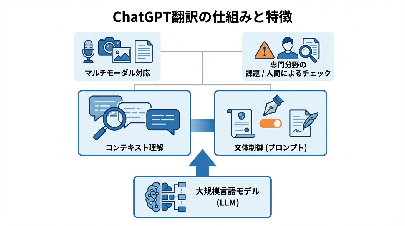 ChatGPT翻訳の仕組みと特徴