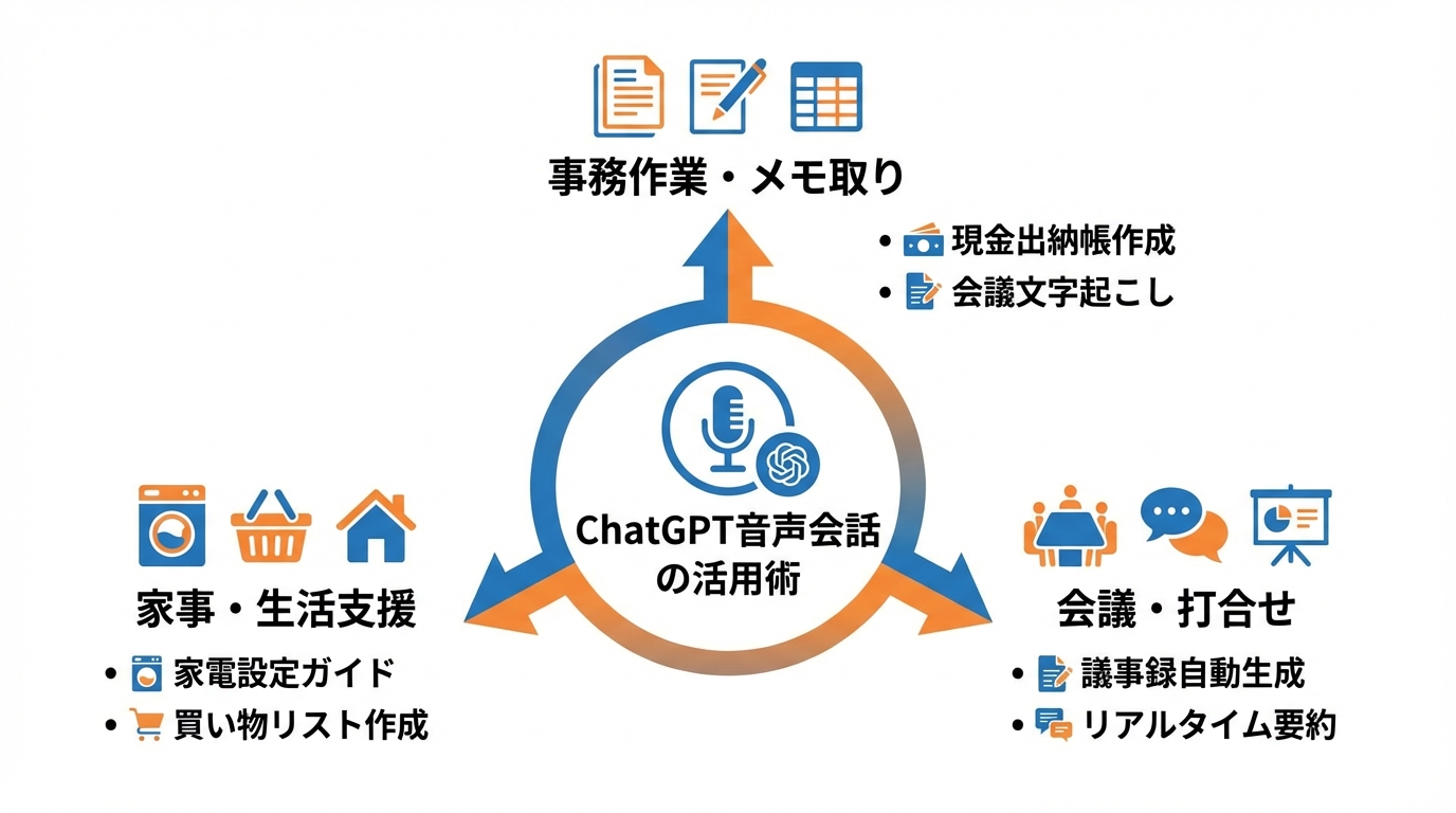 仕事・家事で活きるChatGPT音声会話の活用術