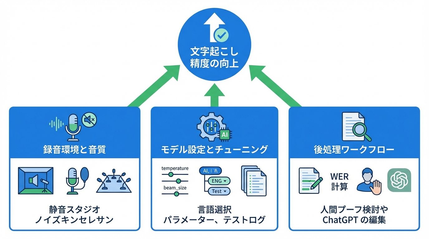 ChatGPT文字起こしの精度を高める実践ポイント
