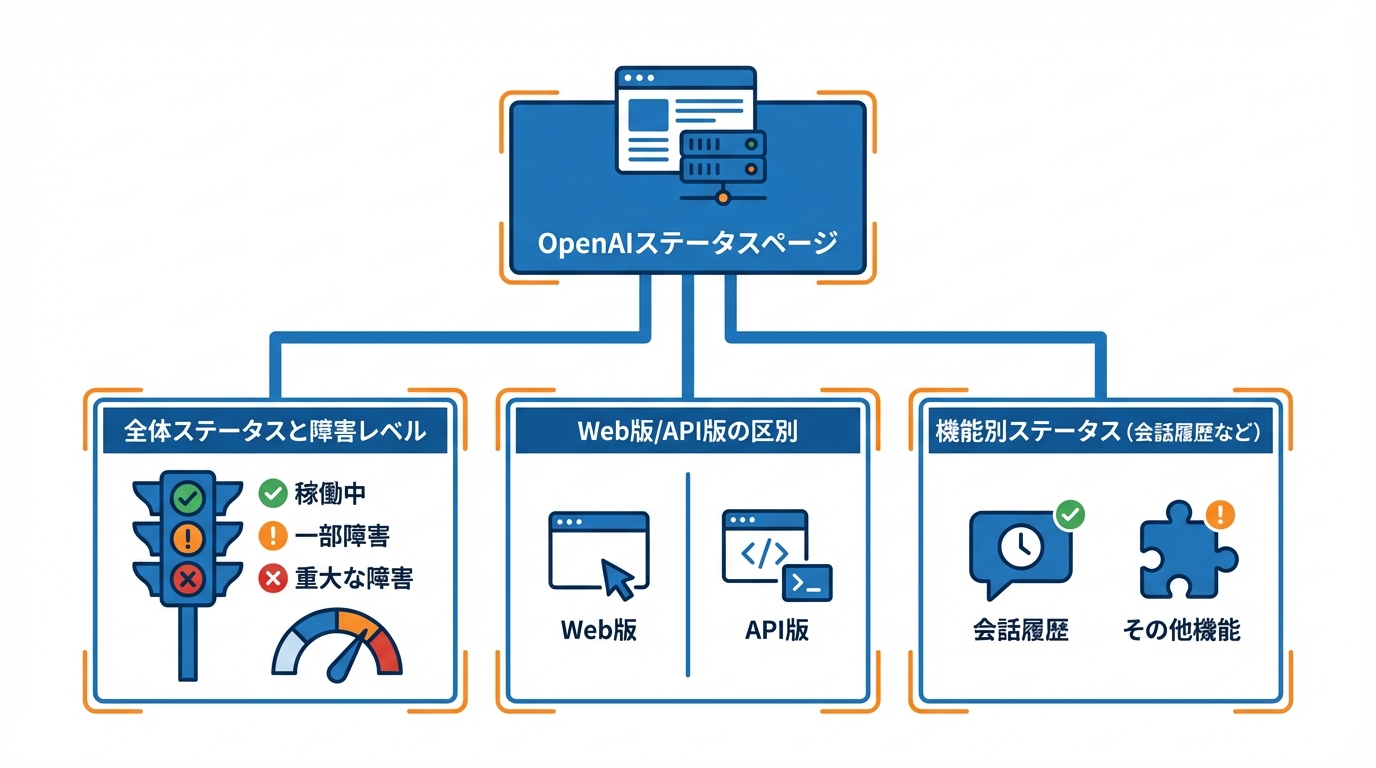 ChatGPT公式ステータスページで障害情報を確認する方法