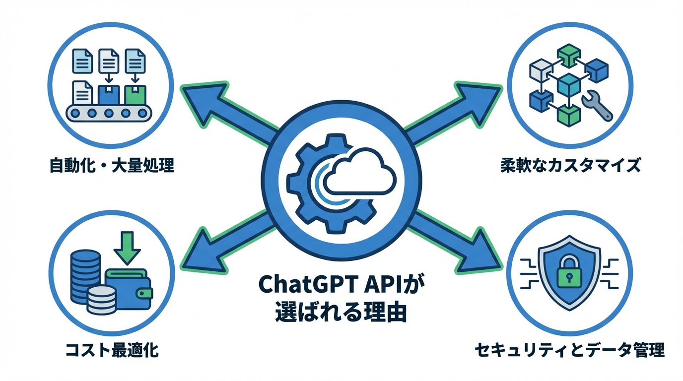 ChatGPT APIが選ばれる主な理由