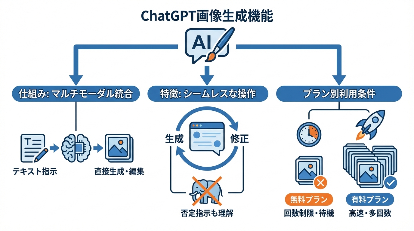 ChatGPTの画像生成機能の仕組みとプラン別の利用条件