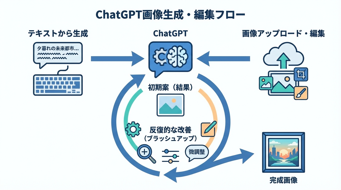 ChatGPTでイラストを生成・編集する基本手順