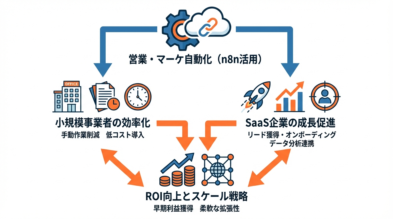 事例4: 中小企業・SaaS企業における営業・マーケ自動化