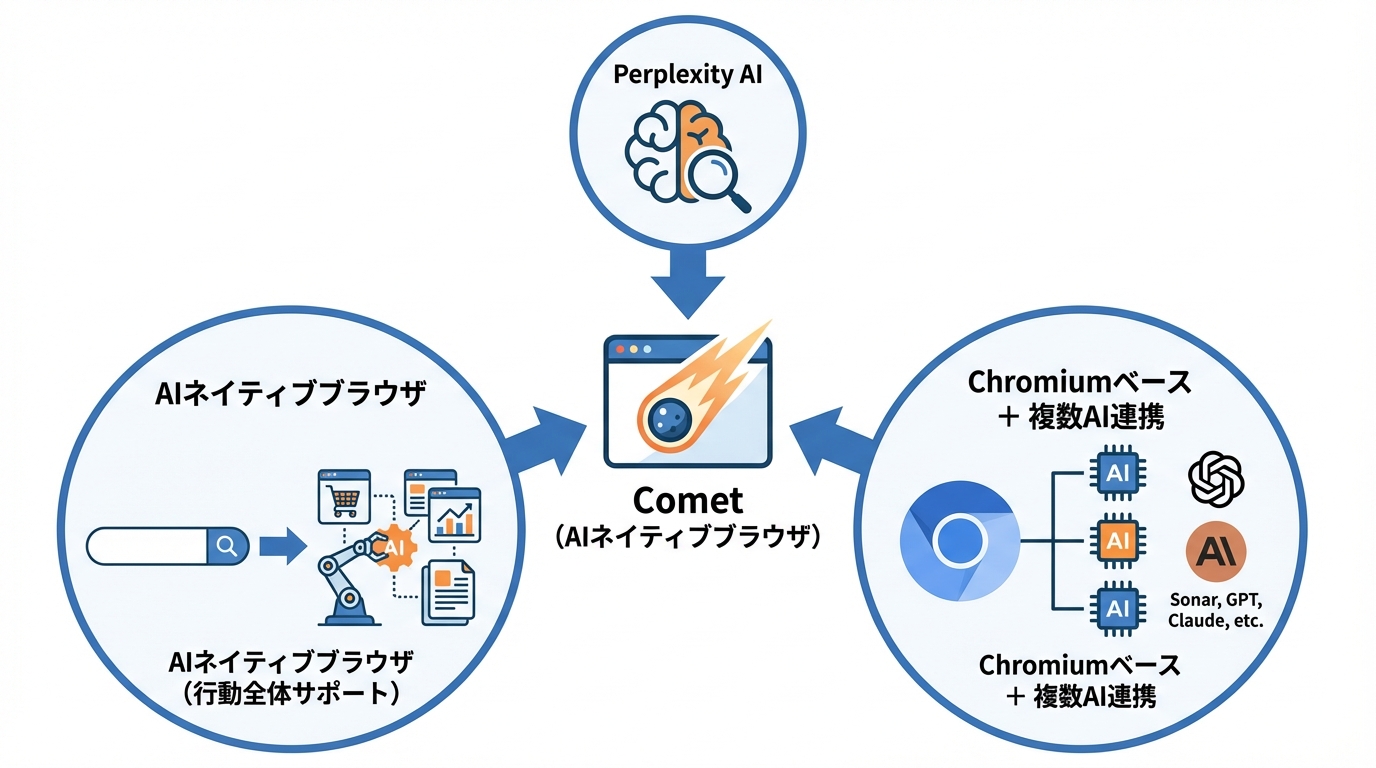 Cometとは何か?AIネイティブブラウザの基本像