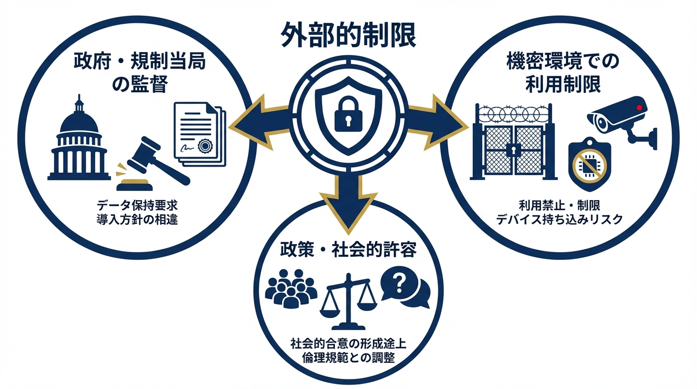 規制・ガバナンス起点の外部的制限