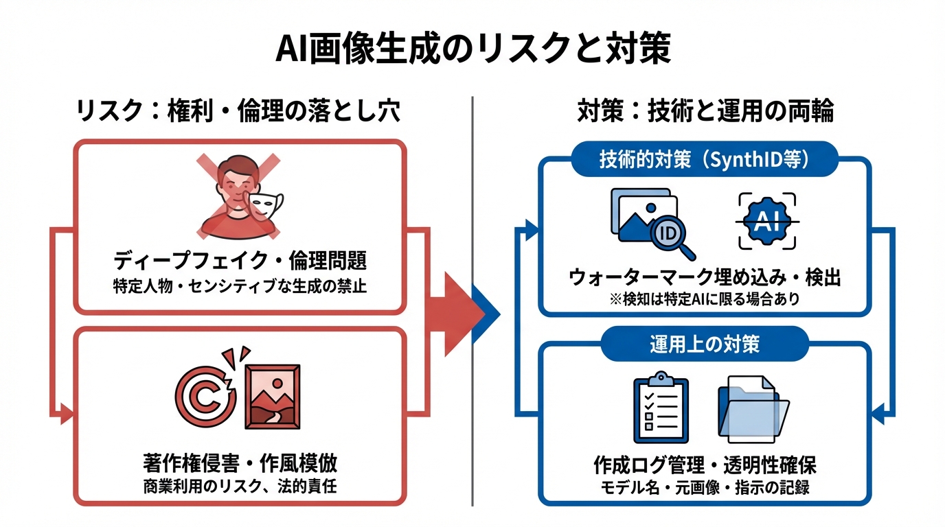 安全・品質・権利：画像生成で避けたい落とし穴と対策