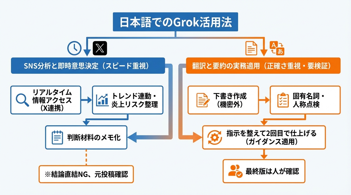 日本語での活用法:仕事と学習で効くユースケース