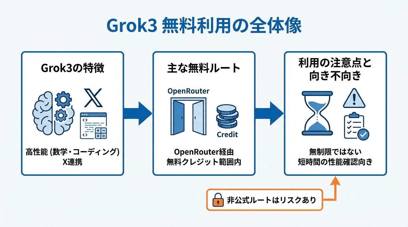 Grok3を無料で使う前に知っておくべき全体像