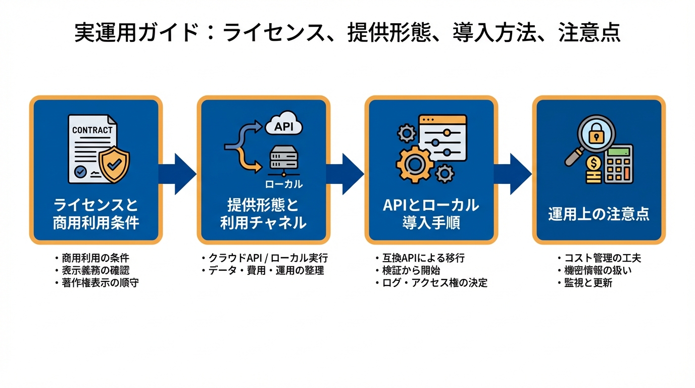 実運用ガイド:ライセンス、提供形態、導入方法、注意点