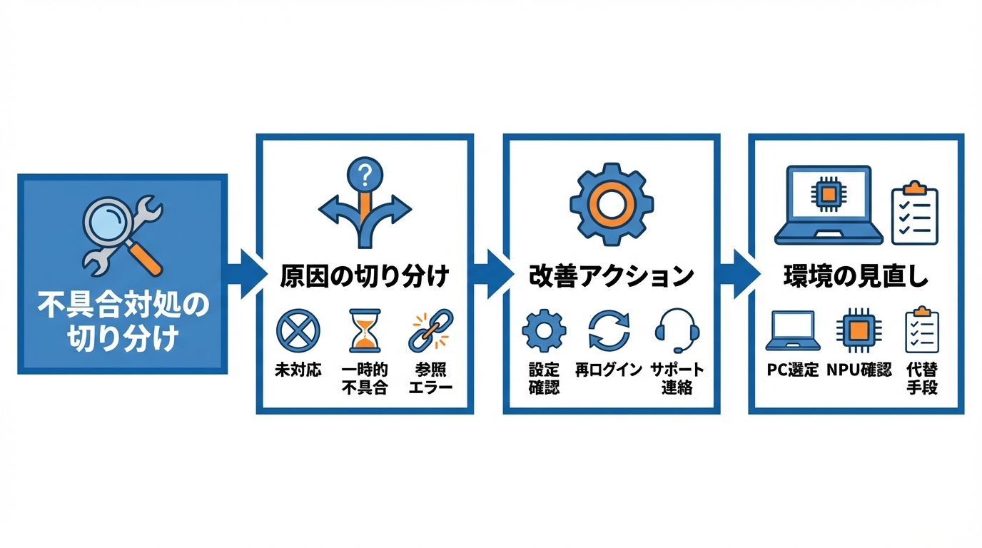 対処法：今日からできる切り分けと改善策