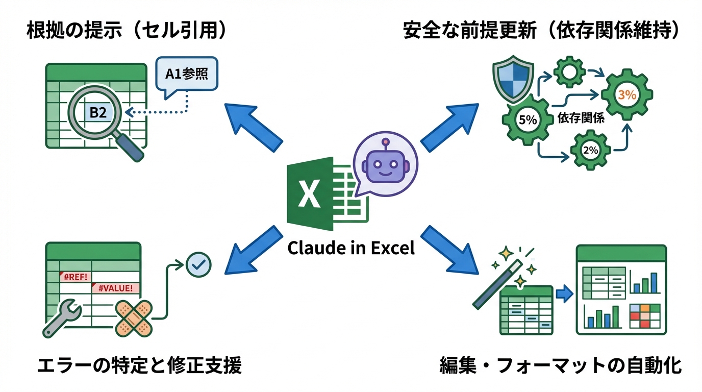 Claude in Excelでできること