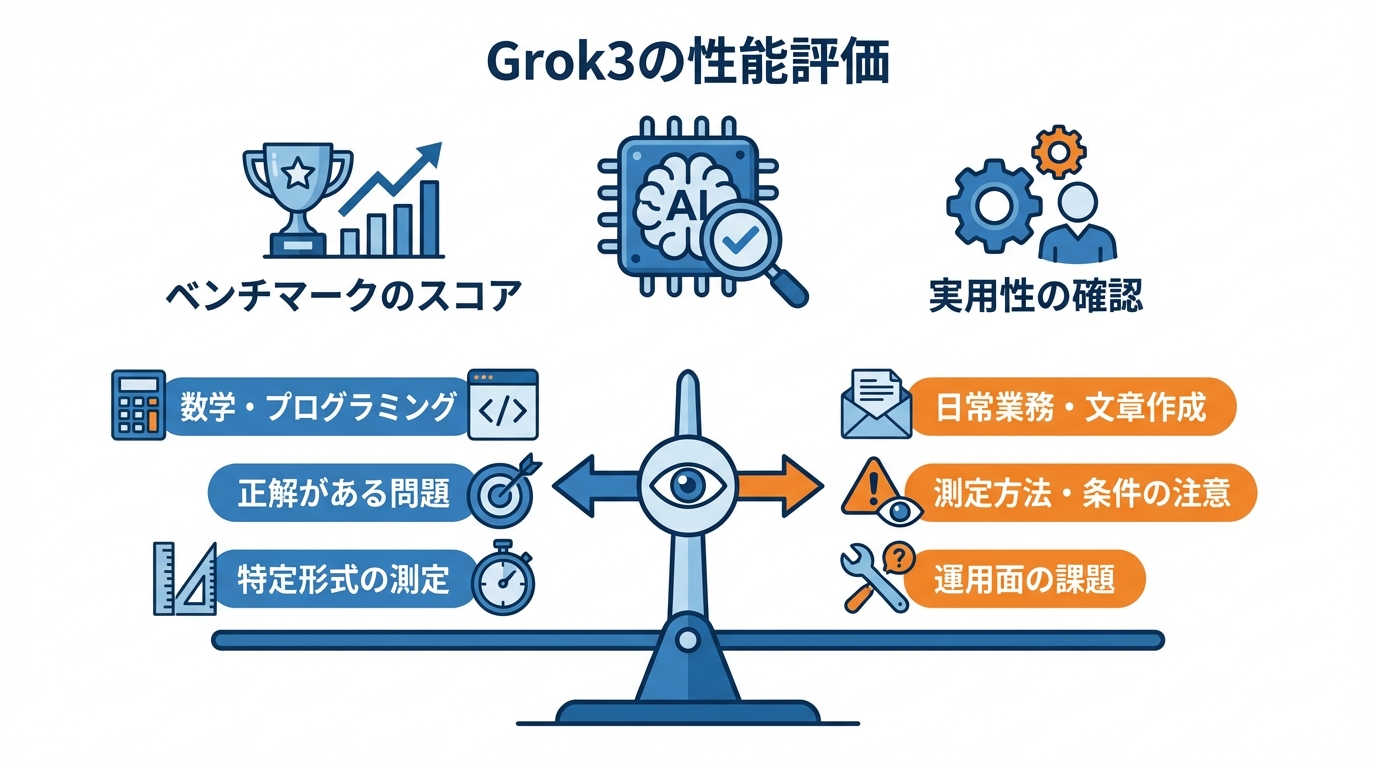 Grok3の性能評価と見方