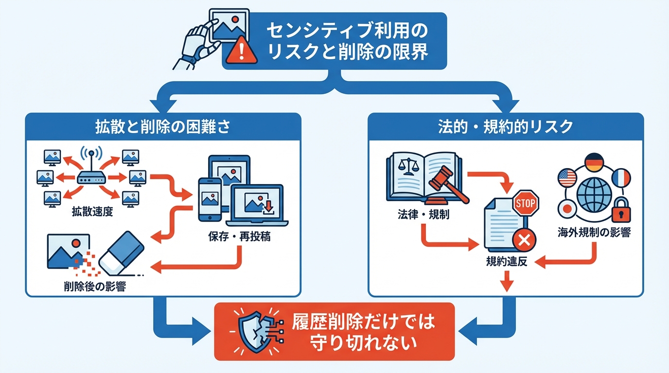 画像生成などセンシティブ利用と削除の限界