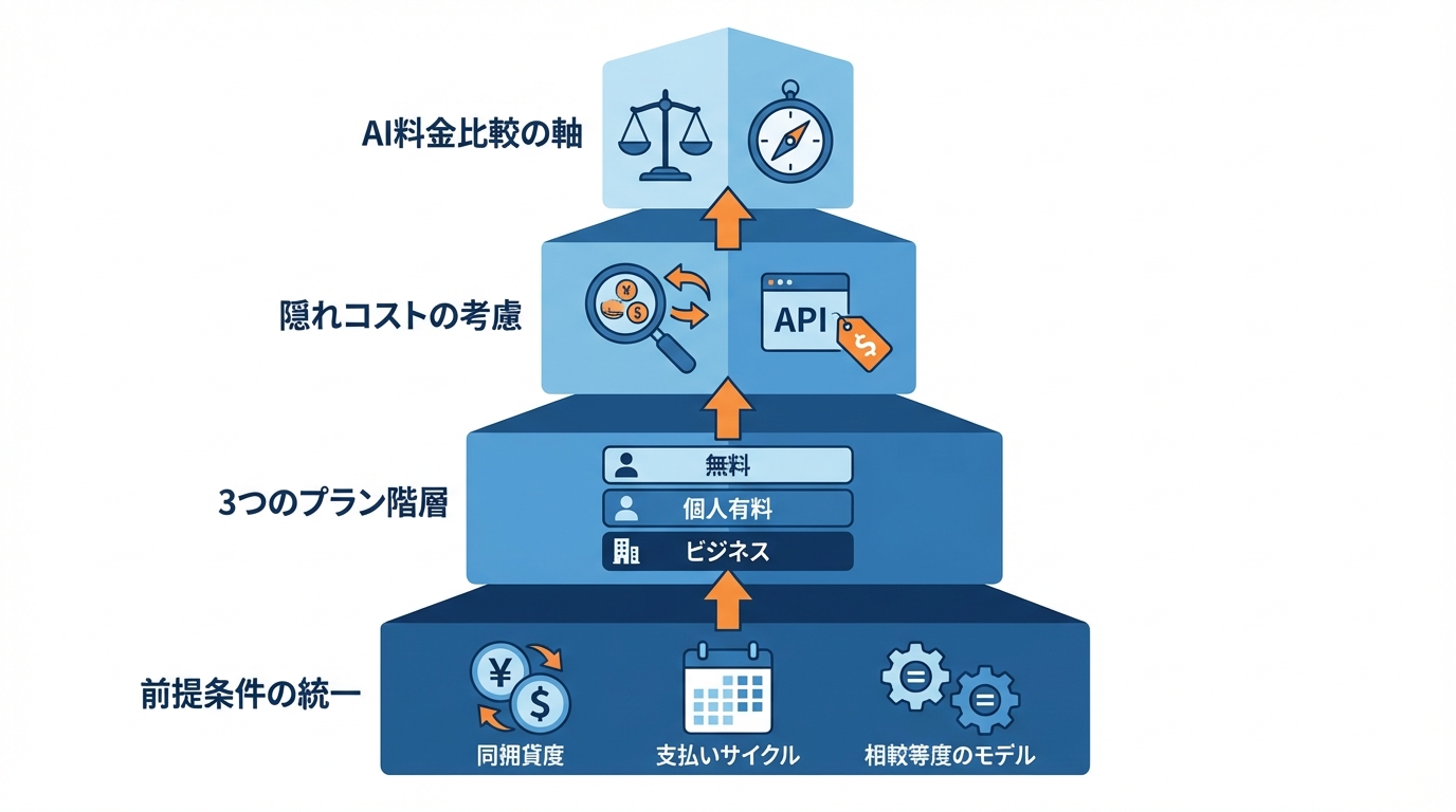 他社AIと比べてGeminiは高い?安い?比較の軸と判断基準