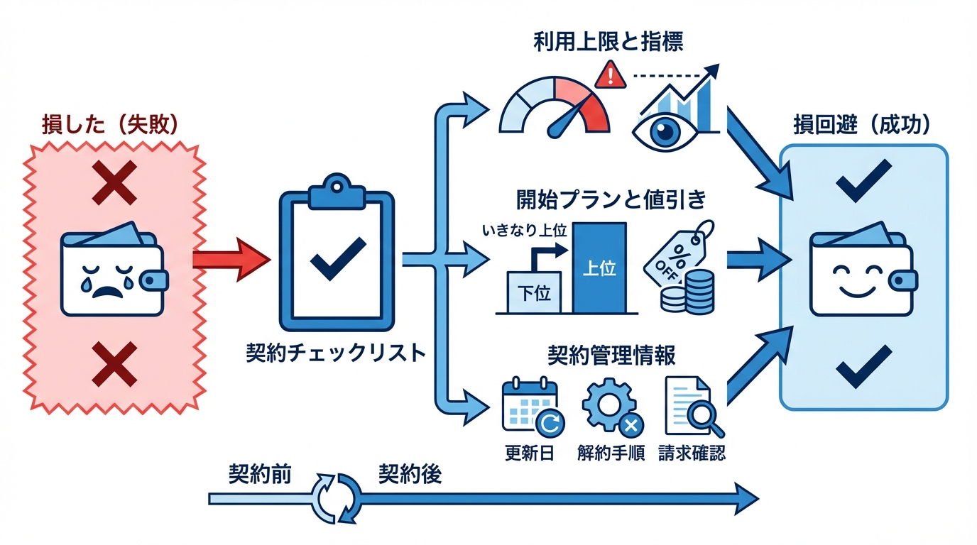 失敗例・注意点:契約前後で「損した」を避けるチェックリスト