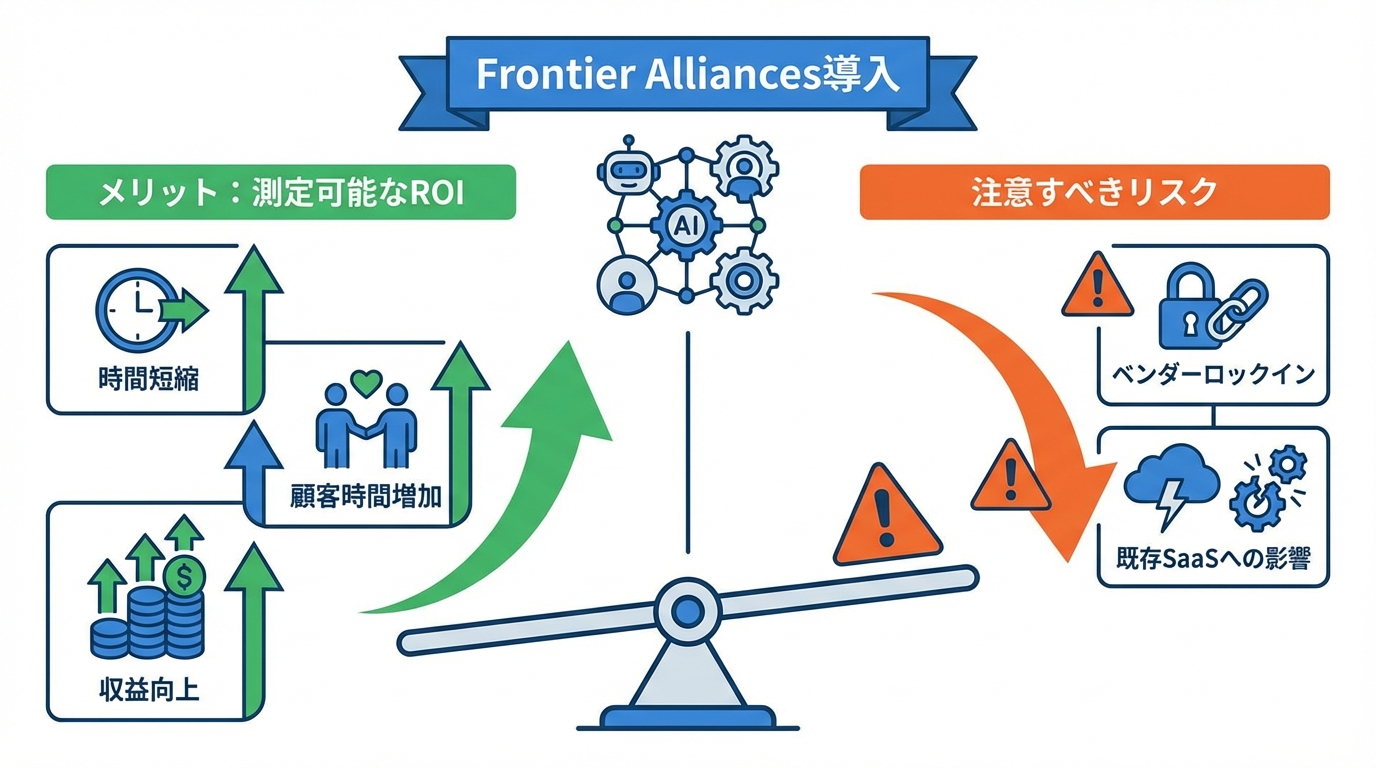 Frontier Alliances導入のメリットと注意すべきリスク