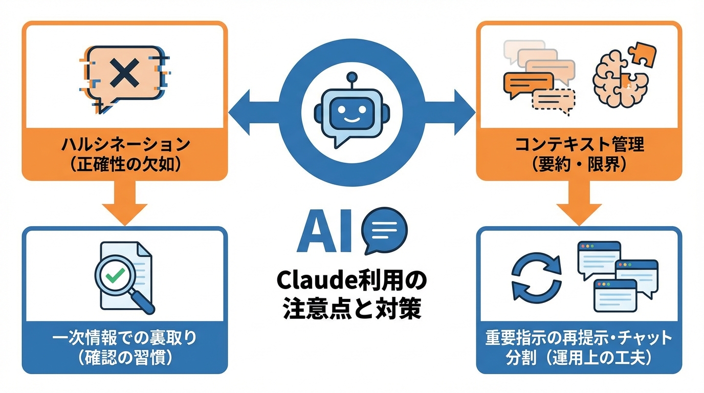 Claudeを使いこなすための注意点と失敗回避策