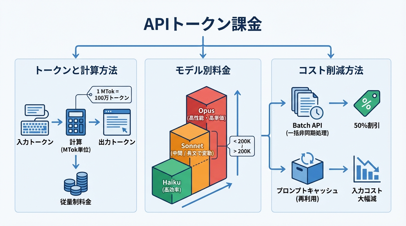 API利用時のトークン課金の仕組みと料金表