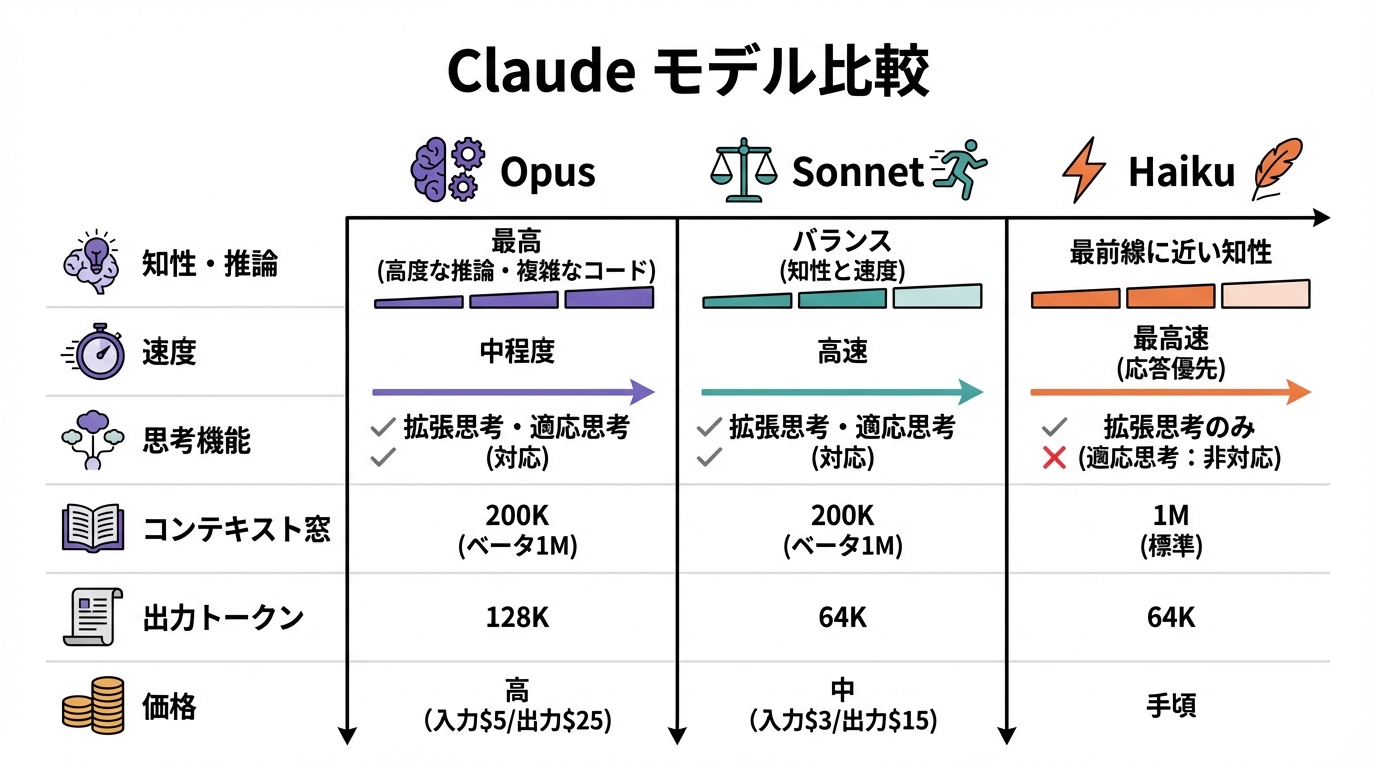 Claudeのモデルラインナップと性能比較