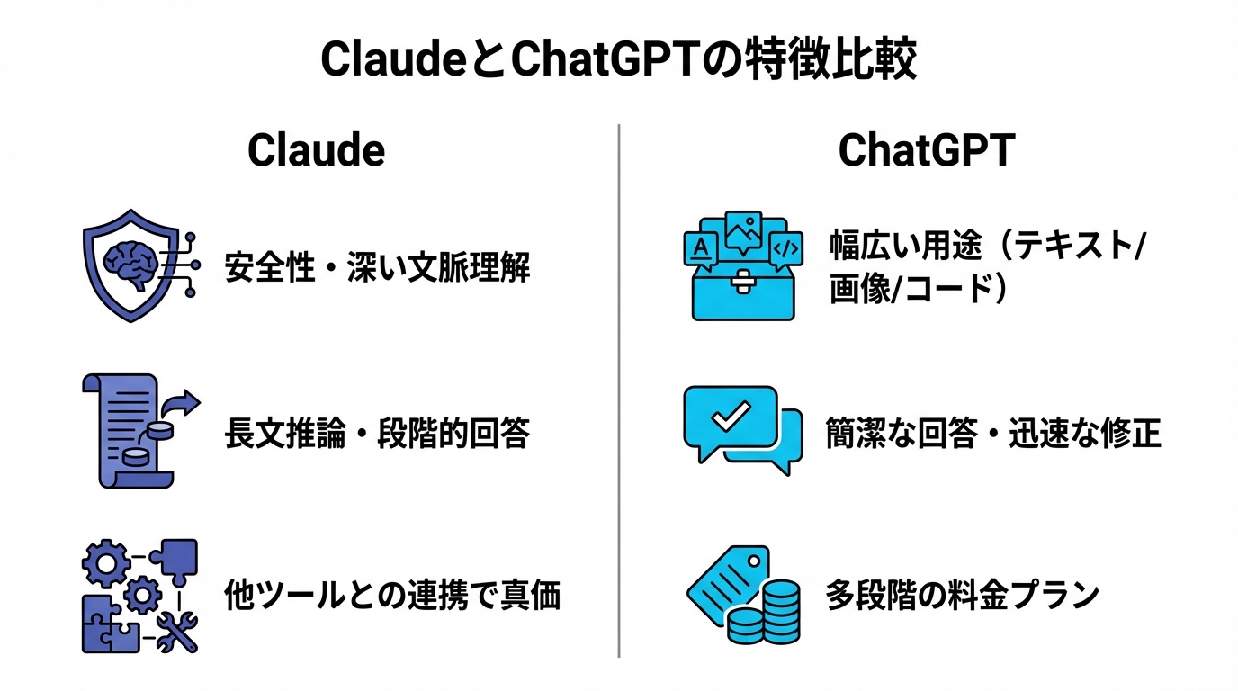ClaudeとChatGPTの基本情報と特徴