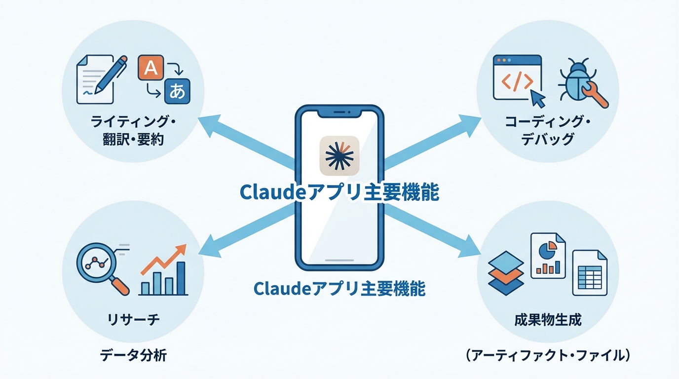 Claudeアプリの主要機能を徹底解説