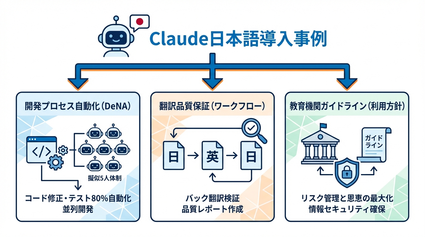 企業・教育機関における日本語でのClaude導入事例