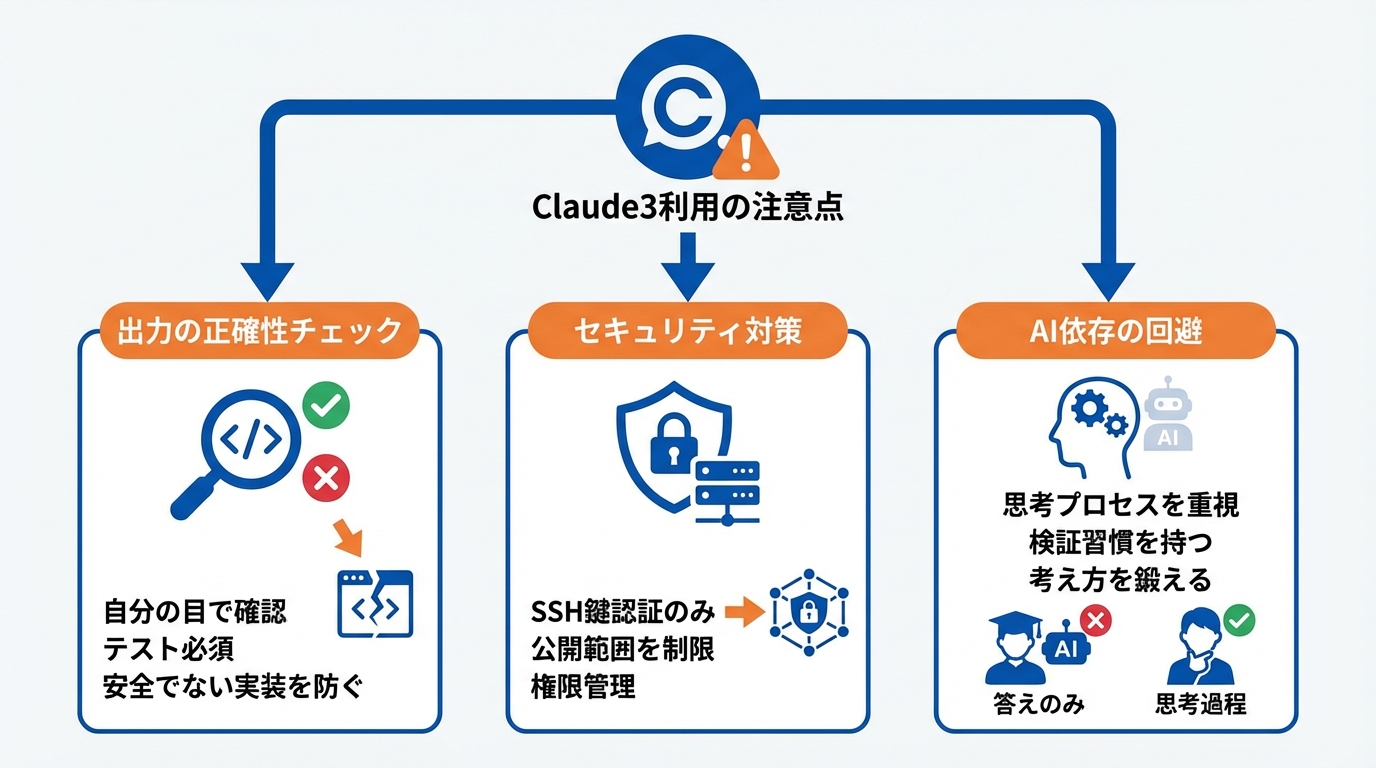 Claude3を使う際の注意点とよくある失敗