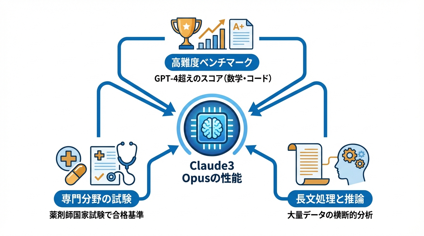 Claude3 Opusの性能とベンチマーク評価