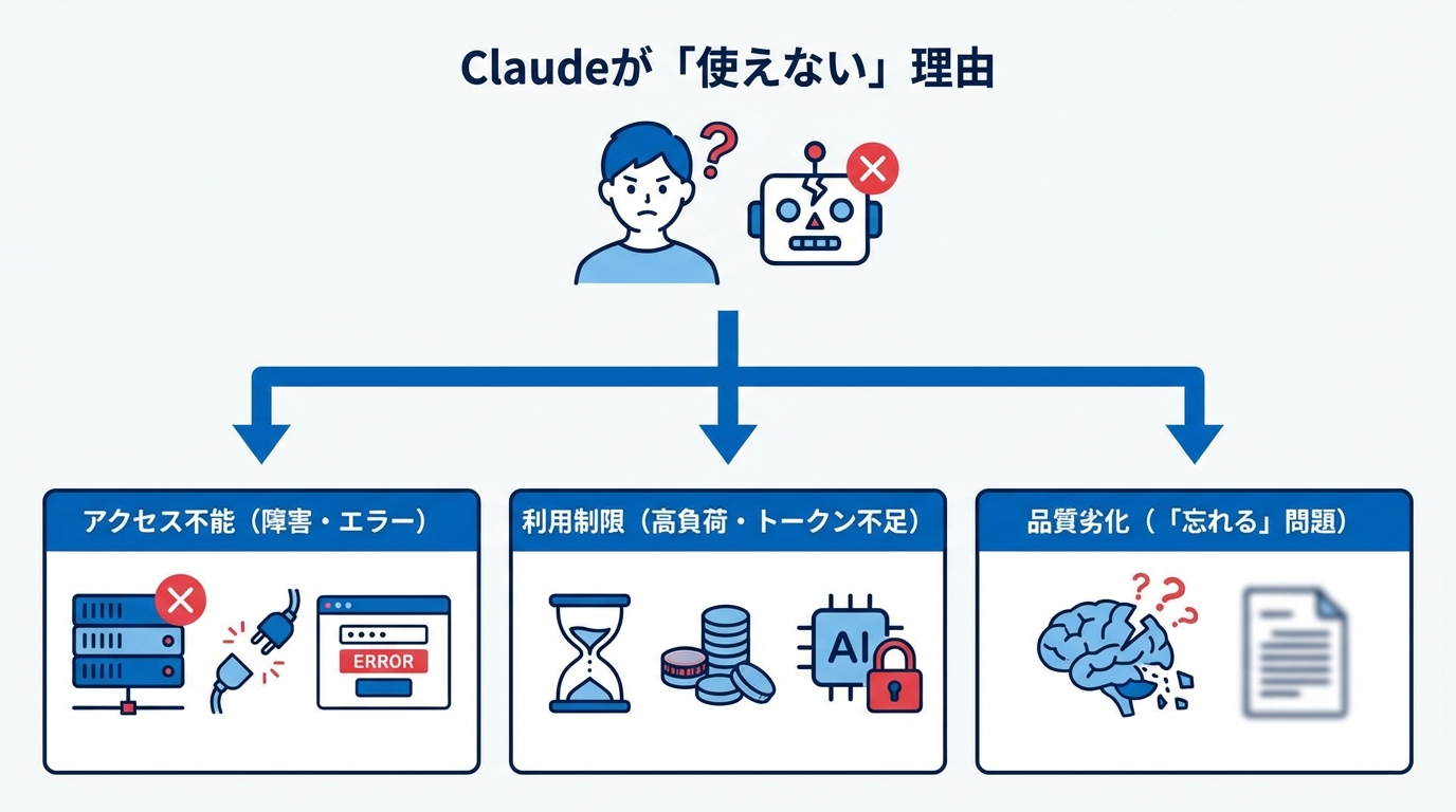 Claudeが「使えない」と感じる主な理由と背景