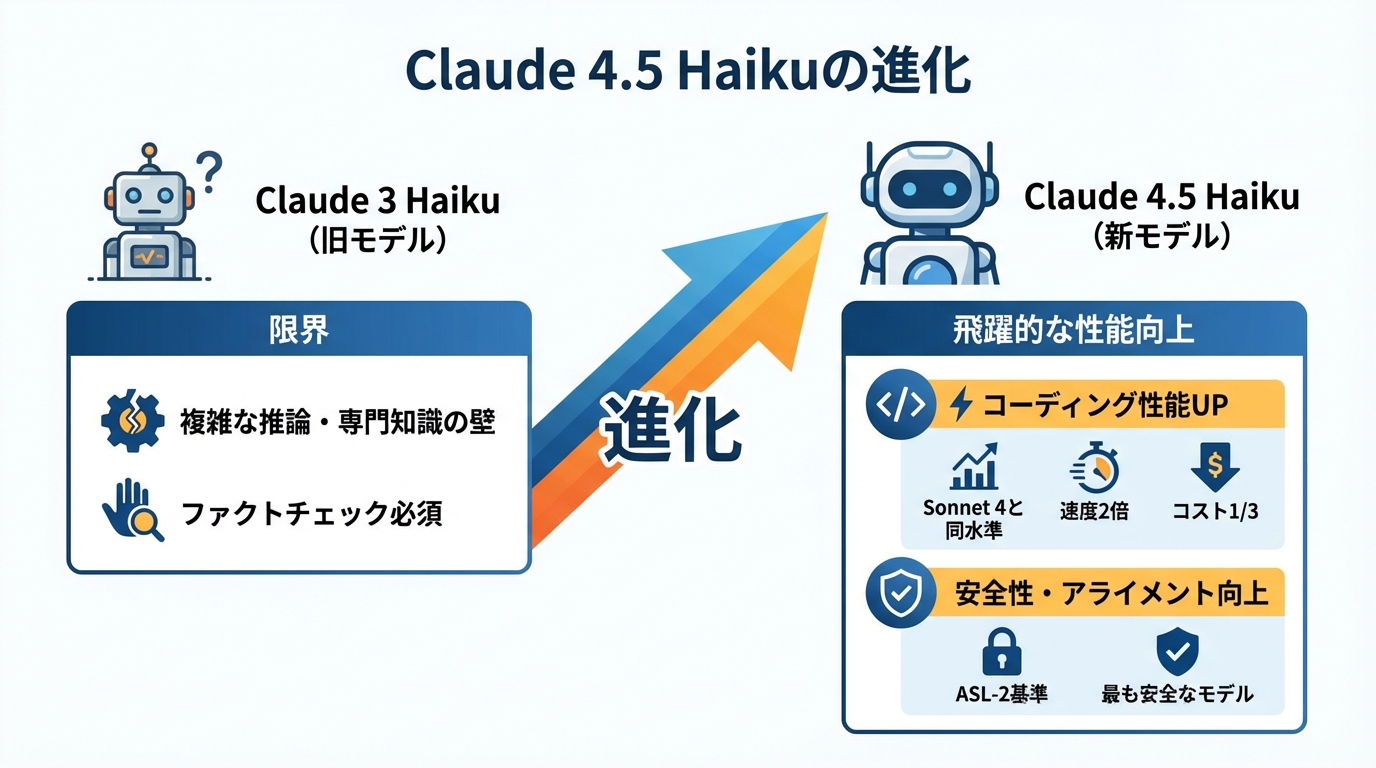Claude 3 Haikuから4.5 Haikuへの進化と性能評価
