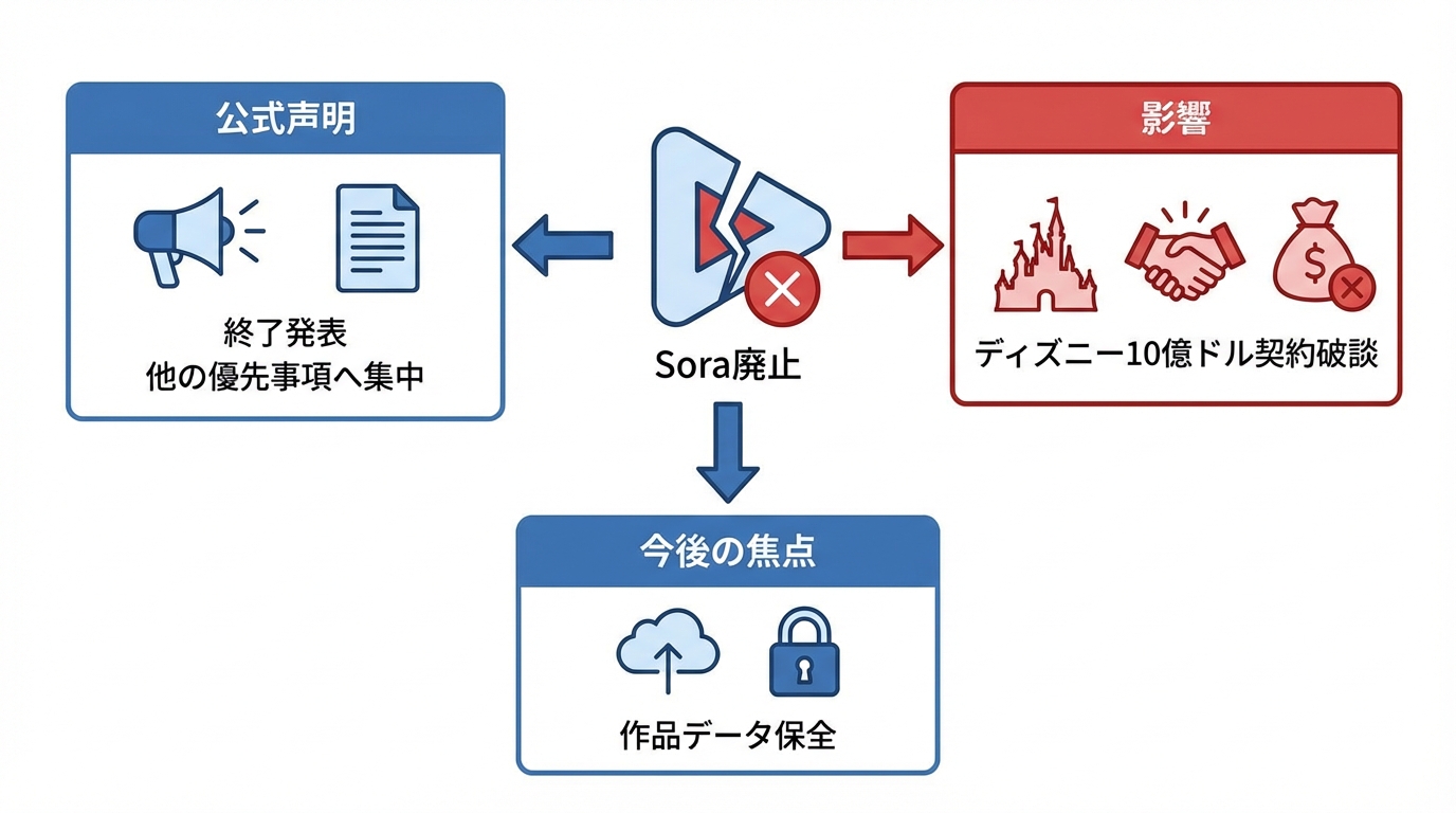 Sora廃止の経緯と公式発表の内容