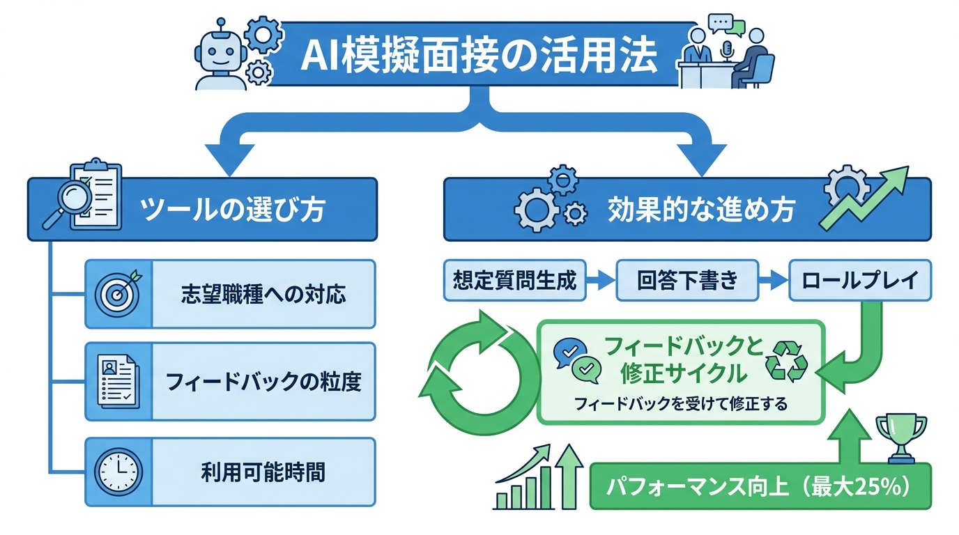 AI模擬面接の活用法