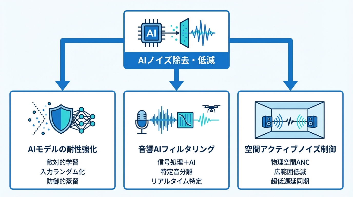 AIノイズ除去・低減の主要手法