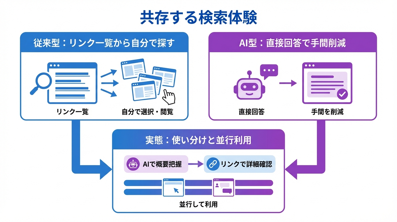 従来型検索エンジンとの違い