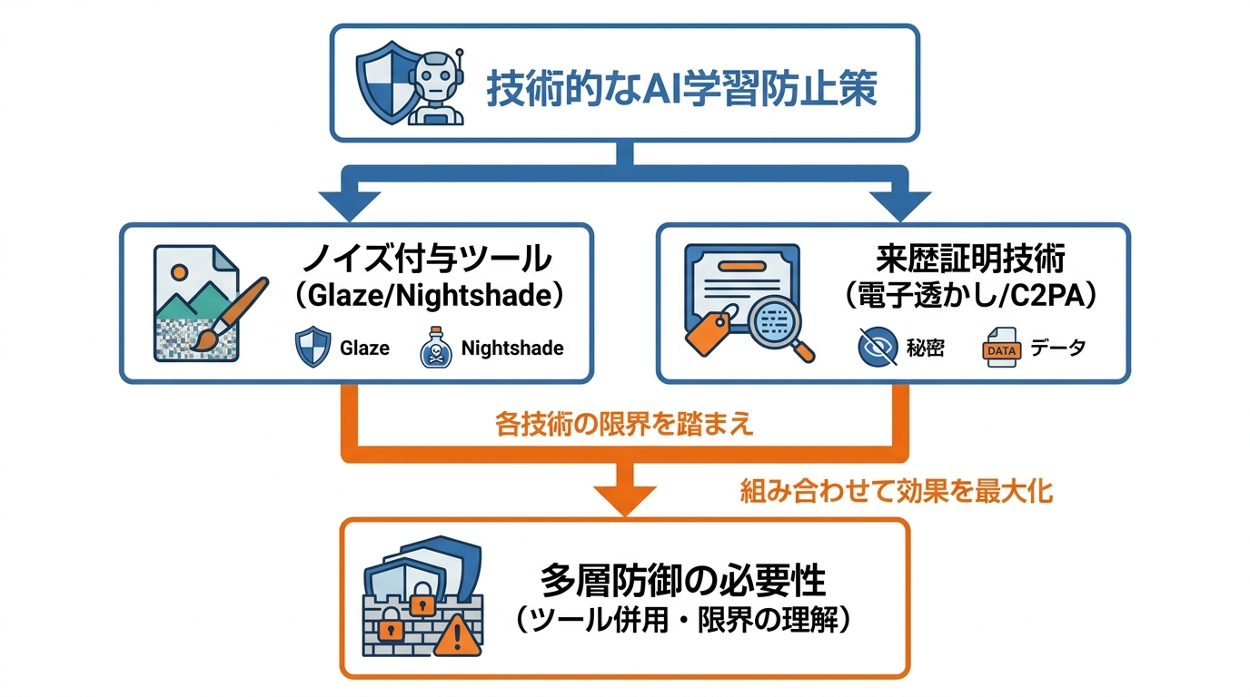 技術的なAI学習防止ツール