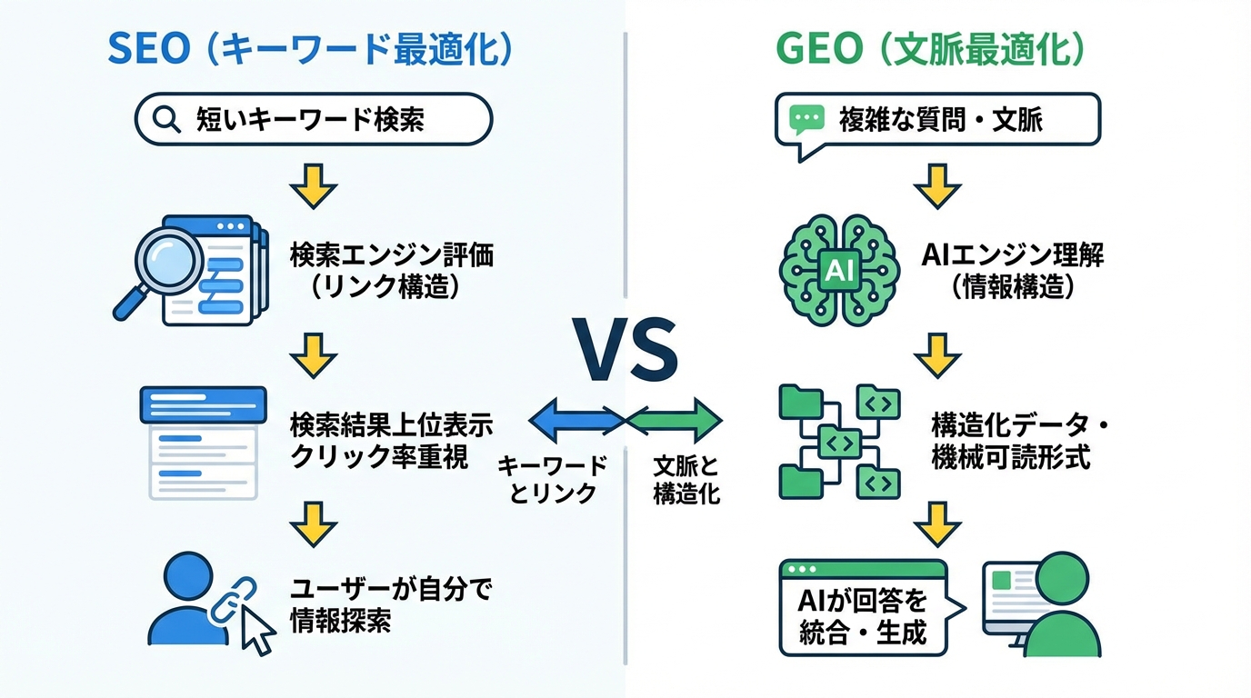 SEOとGEOの違い